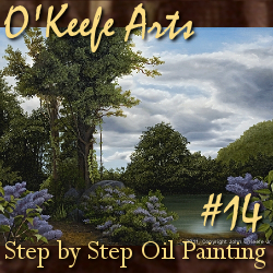 Step-By-Step Tutorial: Painting 'Lilac Pond' by John O'Keefe Jr.