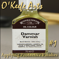 Varnishing an Oil Painting using Winsor & New-ton Dammar Varnish by John O'Keefe Jr.