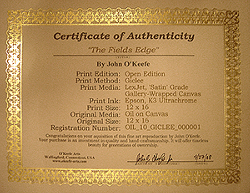 Certificate of Authenticity